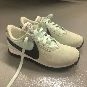 Blue/Green Nike Swoosh sneakers